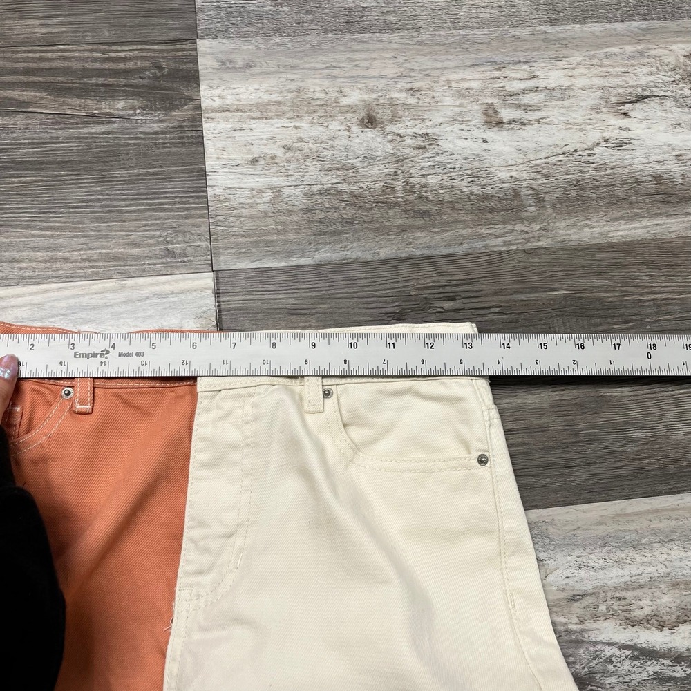 PacSun Kids Muted Clay Gardenia Cream Peachy Girls 12 High Rise Colorblock Pants - Picture 5 of 11